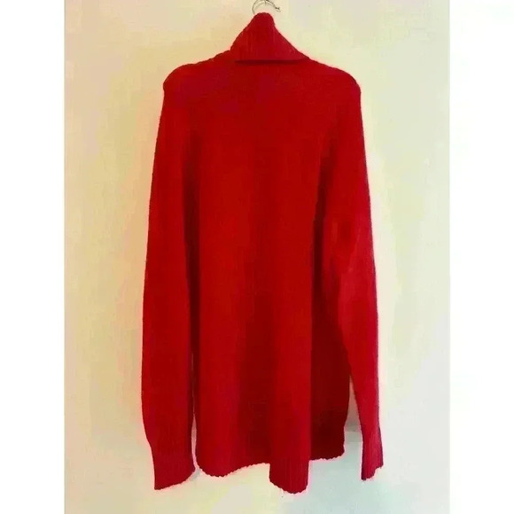J. Crew Red Turtleneck Sweater Size XS Wool/Alpaca Blend - Picture 2 of 5